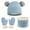 Blue, variant on CYRBOKO Toddler Girls Beanies, Gloves & Scarves, 3 Pieces Winter Thermal Skiing Hats with Pompom Pink Size 3-6 T