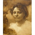thumbnail image 2 of Carriere, Eugene 12x14 Black Ornate Wood Framed with Double Matting Museum Art Print Titled - Madame Case, 2 of 4