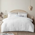 thumbnail image 5 of RUIKASI White Tufted Queen Comforter Set,Boho Shabby Chic Comforter Geometry Embroidery Bedding Set for All Seasons,Textured Duvet insert,Pillowcases & Shams, 5 of 10