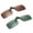 Green+Brown, variant on TOP-MAX Clip-on Polarized Sunglasses, Resin Lens Polarized Sunglasses Clip, for Men and Women (2pcs, Brown)