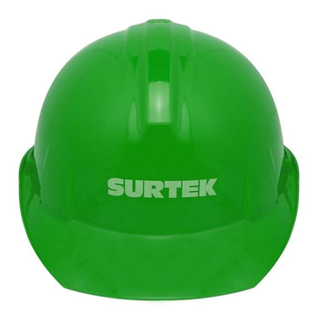 Casco Seguridad Ajuste Intervalos Polietileno Verde Surtek