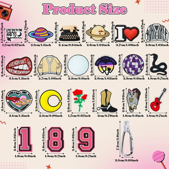 Mould Charms Fit for  Bag Birthday Gift for Women, Clothes Cat Snake Guitar Bag Keychain Kit for Bag Accessories