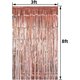 thumbnail image 2 of Cortinas con Flecos de Papel de Aluminio Metálico YONGSHENG Oro Rosa 3 pies x 8.3 pies, 2 of 5