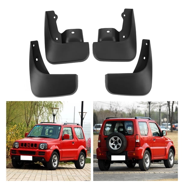 Kit De Guardabarros Para Coche, Protección Antiimpacto, Resistente A Los Arañazos, Guardabarros De Coche De PP Resistentes, Negro Elegante Con Clips Para Jimny 1998 A 2018