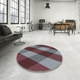 thumbnail image 3 of Ahgly Company Indoor Square Patterned Dark Gray Novelty Area Rugs, 8' Square, 3 of 6