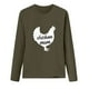 thumbnail image 3 of Blusa de manga larga con estampado informal para mujer Fridja  hj1372, 3 of 6