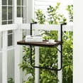 thumbnail image 3 of Costway Folding Hanging Table Outdoor Railing Table with 3-Level Adjustable Height, 3 of 9