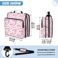 thumbnail image 3 of Zipper Binder with Shoulder Strap 2 inch 3 Ring Waterproof File Folder Organizer Bag 500 Sheet Pink Dog and Heart, 3 of 8