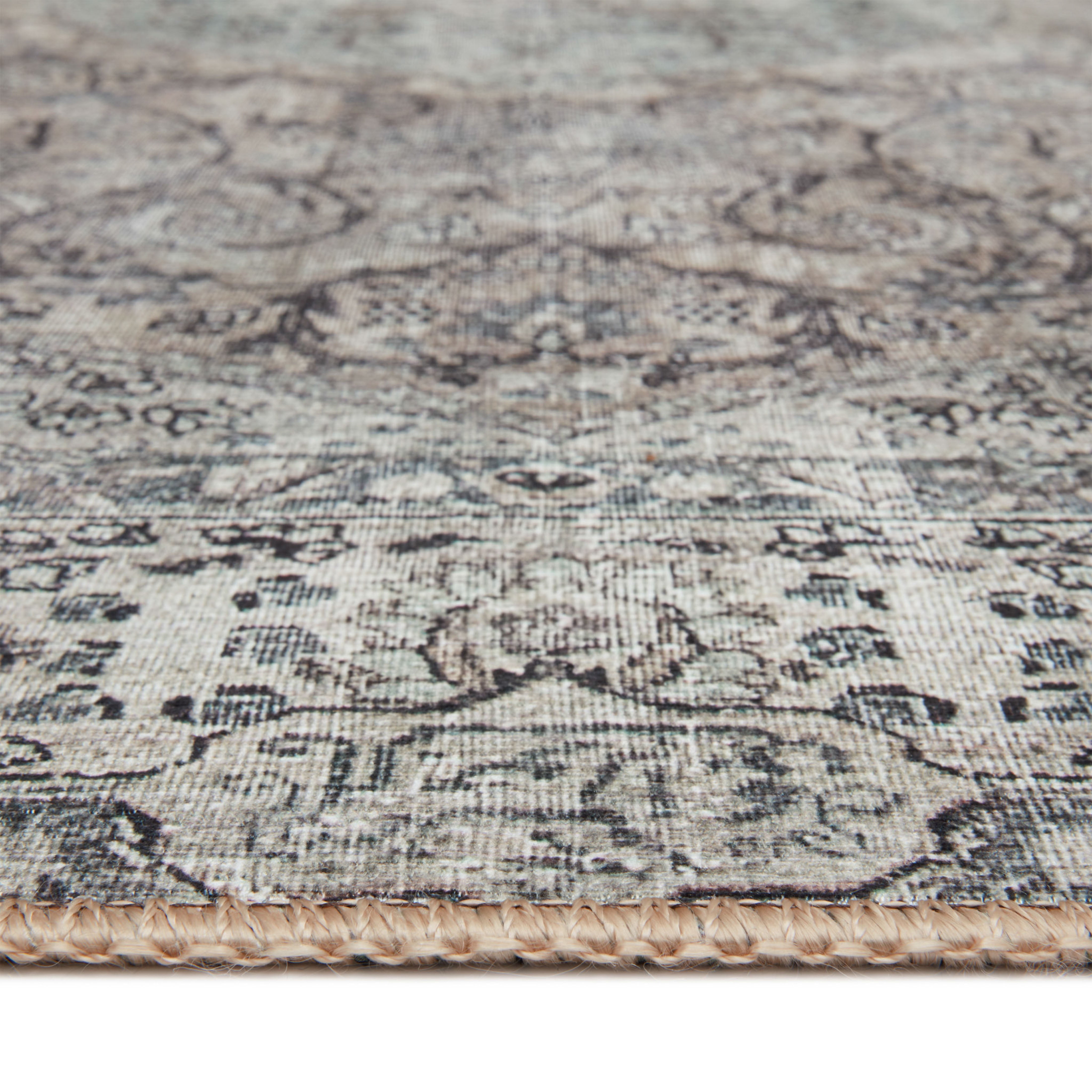 Echo Loom Anabella Taupe / Stone 2'-6" x 7'-6" Runner Rug