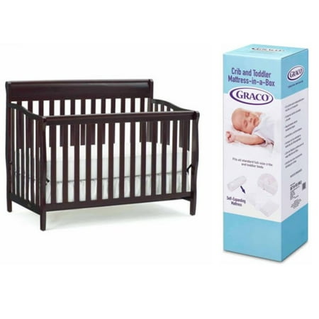 Graco Stanton 4-in-1 Convertible Crib and Mattress Value Bundle