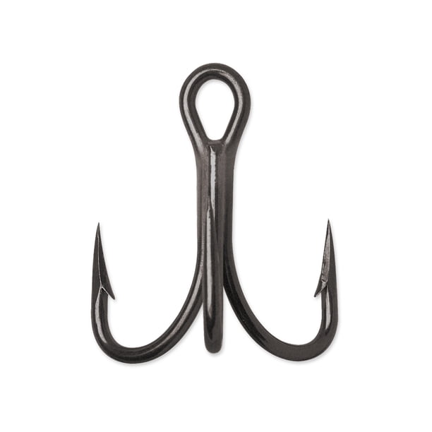 Vmc O Shaughnessy Treble Short 4x Strong Fishing Hooks Model 9626 Coastal Black 6 20 Hooks Walmart Com