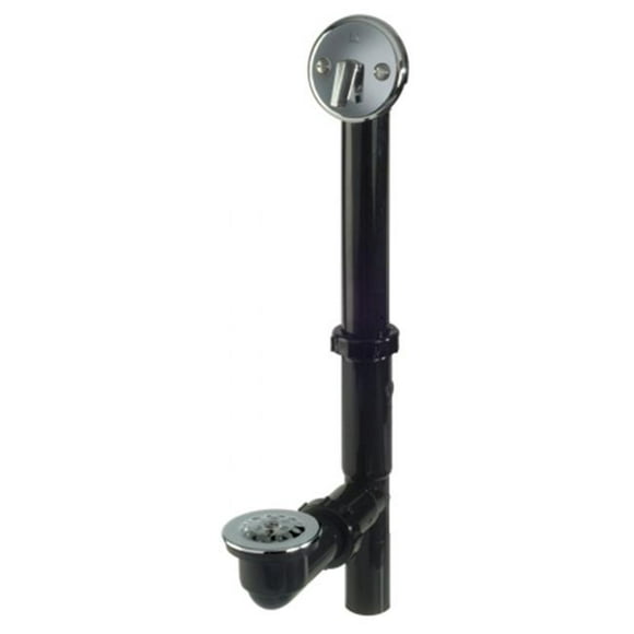 1-.50in. Black Triplever With Strainer & Dome Grid Bath Drain