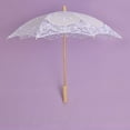 thumbnail image 3 of FADAACAI Lace Umbrella Wedding Umbrellas for Guests Lace Parasol Umbrella for Sun Embroidered Parasol Party Show Photo Dancing Umbrella Wedding Sun Bridal Lace Umbrella White, 3 of 4
