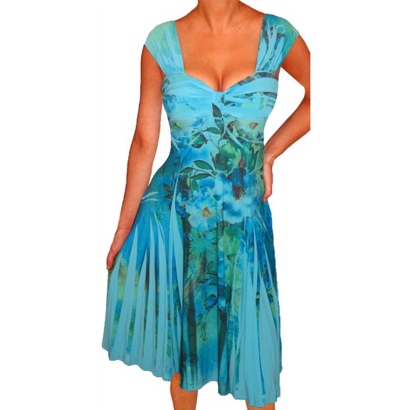 Funfash Plus Size Clothing for Women Empire Waist Sleeveless Slimming Cocktail Dress