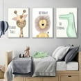 thumbnail image 6 of CreativeArrowy Cartoon Mural Decorative Painting Animal Print Picture Posters Kids Baby DIY Wildlife Animal Printed Picture Bedroom, 6 of 14