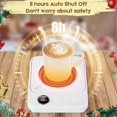 thumbnail image 3 of Coffee Cup Warmer for Desk, Electric Heated Mug Cup Warmer, Auto Shut Off, Office Desk Home Kitchen White EU Plug, 3 of 5
