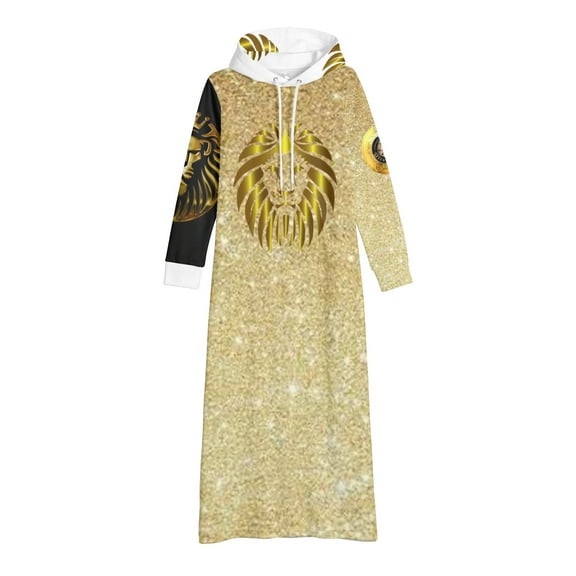 UltraMega Collection Judah Rev Hoodie Dress Eco Smart Fleece Hoodie, Cotton-Blend Fleece Hooded Sweatshirt