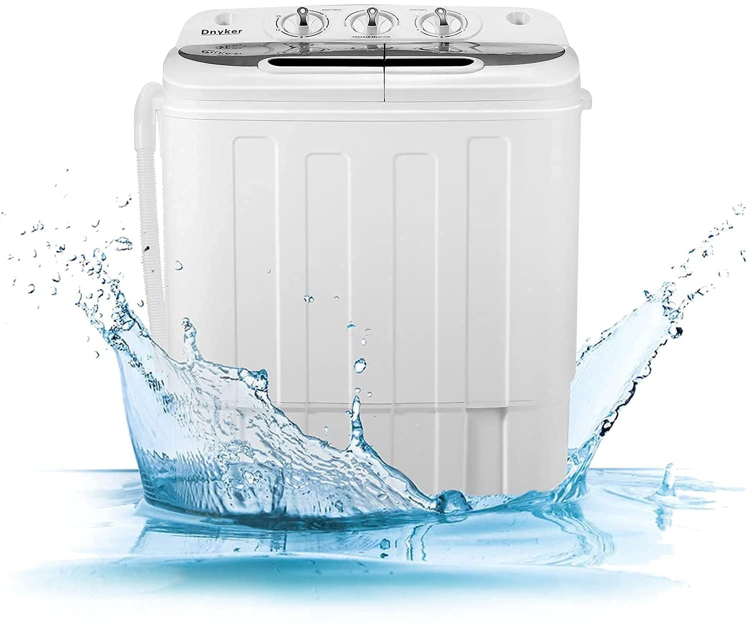 Erommy Compact Twin Tub Mini Portable Washing Machine and Dryer 16.5 lbs Portable Washer and