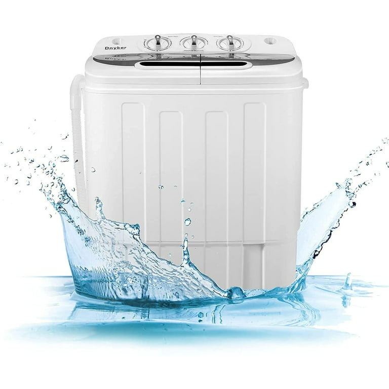 Zeny Portable Washing Machine - Mini Lightweight Twin Tub Wash&Spinner 10  lbs Gravity Drain Hose(Dual, 10lbs) 