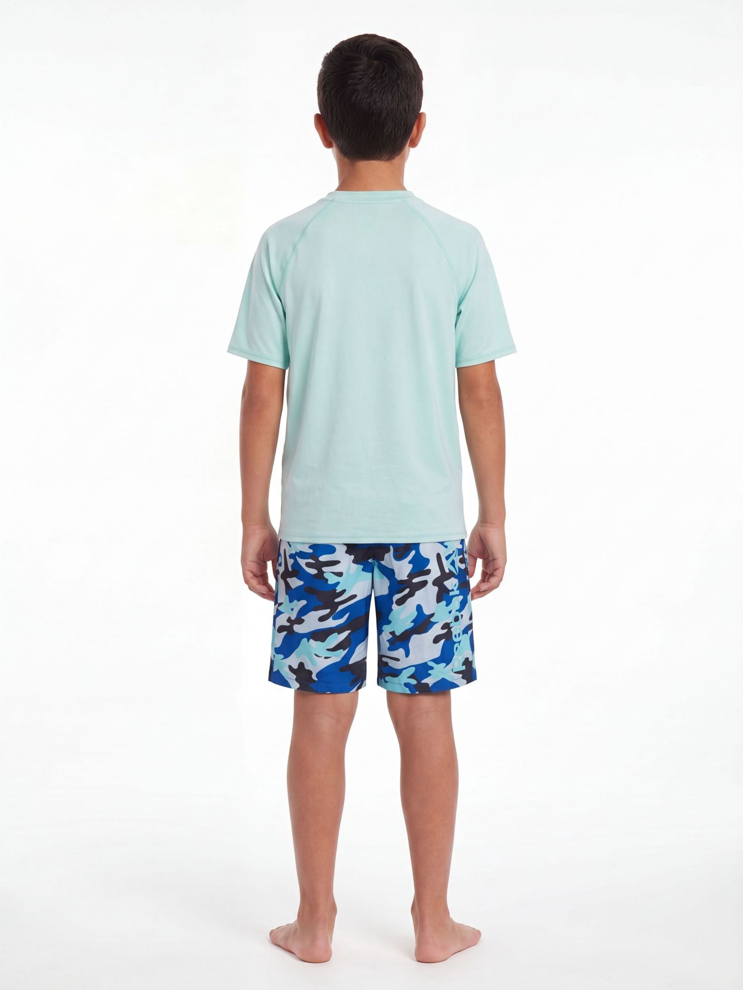 Reebok Boys Short Sleeve Rashguard with UPF 50+ Protection, Sizes 4-18