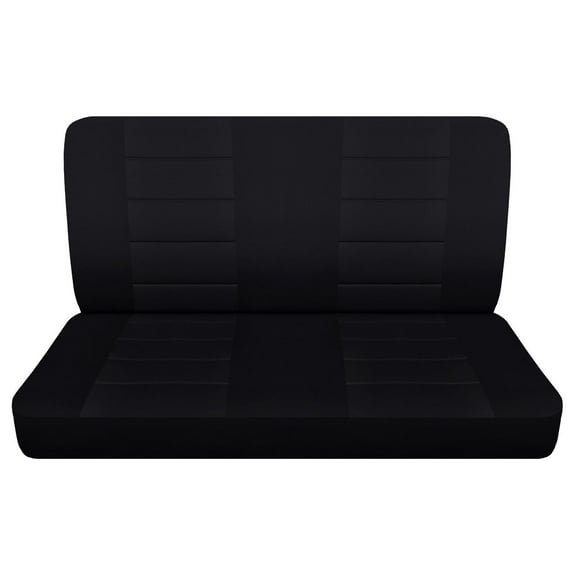 Designcovers Fits 1982-1991 Chevy S10 Truck Seat Covers Solid Bench Cotton:Solid Black