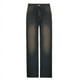 thumbnail image 4 of Pantalones vaqueros holgados de cintura alta para mujer, anchos, rectos, desgastados, estilo vintage de los años 90, estilo urbano, 4 of 6