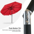 thumbnail image 3 of MASTERCANOPY 9ft Patio Market Umbrella with Valance, Tilt and Crank, Red, 3 of 6