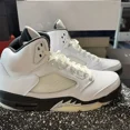 thumbnail image 4 of Ni - ke Ni - ke Air Jordan 5 Retro "White and Black" JordanⅤ Men's Sneakers New DD0587-110, 4 of 5