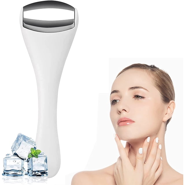 1 mini rodillo para ojos, rodillo facial de hielo para el cuidado de la piel de las mujeres, cierra los poros, calma debajo de los ojos y elimina la hinchazón de los ojos. oso de fresa Electrónica