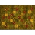 thumbnail image 1 of Ahgly Company Indoor Rectangle Abstract Yellow Contemporary Area Rugs, 7' x 9', 1 of 4