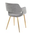 thumbnail image 4 of Margarite Chair, Upholstered Dining Chairs, Mid-Century Modern Dining Chair, Kitchen Chairs for Dining Table, Dining Chairs Set of 2 (Grey Fabric), 4 of 8
