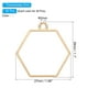 thumbnail image 2 of Uxcell 60pcs Open Bezels, Resin Bezels Pendants Open Back Bezels for Resin Jewelry Making, Hexagon, Silver Gold, 2 of 6