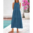 thumbnail image 4 of Vestido BTFBM, vestido largo casual, holgado, holgado, de verano, halter, para mujer, 4 of 9