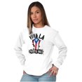 thumbnail image 3 of Viva La Puerto Rico Se Levanta Pride Plus Size Long Sleeve Graphic Tee Shirt Brisco Brands 2X, 3 of 5