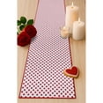 thumbnail image 5 of Reversible Hearts Table Runner - 14" x 72" - 100% Cotton, Red & Ivory, 5 of 11