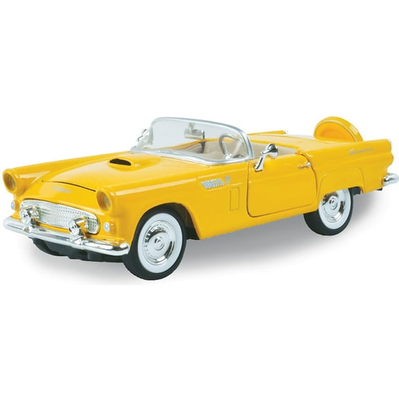 1956 Ford Thunderbird Convertible - Yellow 1:24 Scale Diecast Replica Model