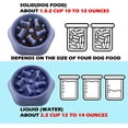 thumbnail image 3 of Slow Feeder Dog Bowl Agooga Anti Gulping Healthy Eating Interactive Bloat Stop Fun Alternative Non Slip Dog Slow Food Feeding Pet Slow Eating Healthy Design for Small Medium Size Dogs（Lavender）, 3 of 6