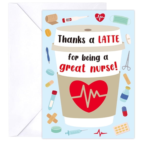 10pcs Nurses' Day Greeting Card Holders Teacher Appreciation Gifts Cards with Envelopes