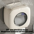 thumbnail image 4 of GFHFHITJ Wall Mounted Tissue Storage Toilet Paper Container Stand Wall Mounted Water Proof Paper Towel Dispenser Container Tissue Box Toilet Roll Container for Toilet Paper, 4 of 8