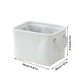 thumbnail image 3 of XYAIYT Curly Artificial Fleece Decorative Storage Basket Soft with Carrying Rope for Home Living Room Bathroom Multi Purpose Storage Bin 11.8 x 7.8 x 8.2 Inch 0.44lb, 3 of 5