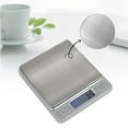 thumbnail image 1 of Food Digital Kitchen Scale Stainless Steel And Tempered Glass, 1 of 9