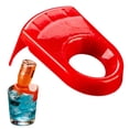 thumbnail image 2 of Bottle Pourer Clip - Upside Down Bottle Holder - Cup Edge Rim Clip for Cocktail Mixing - Infuse Drinks with Mini Liquor Bottles - 1 Clip - Red, 2 of 8