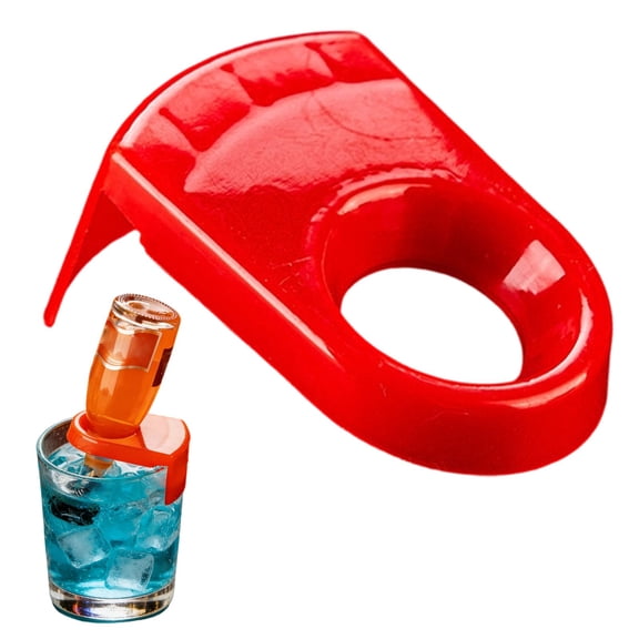 Drink Bottle Buckles, Beer Bottle Holder Bottle Clips, Colorful Bottle Buckle for Home Birthday and Wedding - Red