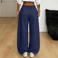 thumbnail image 3 of Evdexr Women's Wide Leg Sweatpants Barrel Drawstring Baggy Sweatpants Winter 2026 Y2k Lounge Pant Loose Fit Lightweight Pleated Trousers L, 3 of 6