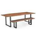 thumbnail image 6 of Sparrow Solid Wood Dining Bench - Brown, 6 of 11
