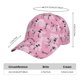 thumbnail image 2 of Fotbe Cartoon Poodle Dog Gorro Clásico de Béisbol, Gorra Ajustable con Broche Snapback, Gorro de Exterior de Algodón Suave, 2 of 6