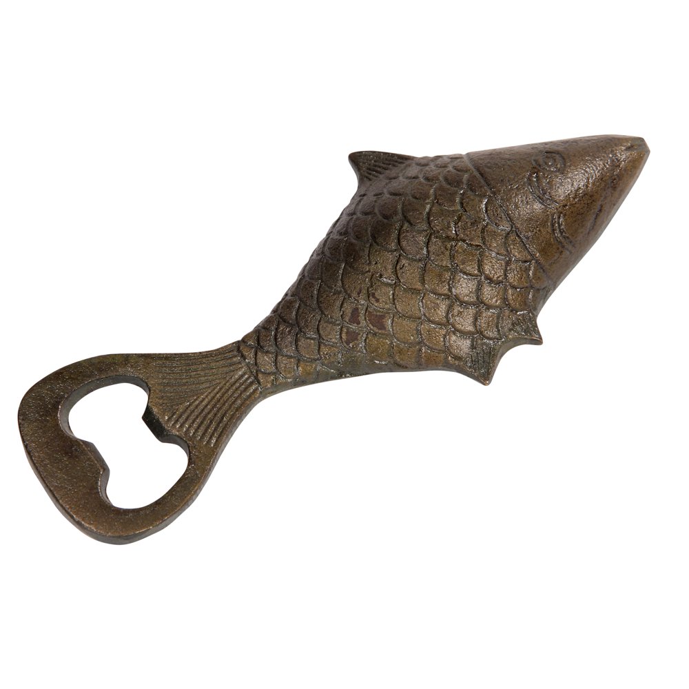 Intradeglobal's Chiang Antique Brass Cast Iron Fish Bottle opener