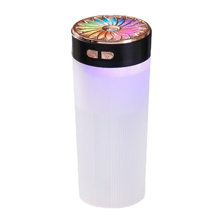 

Household Car Humidifier Gas Hydrating Moisturizing Spray Small Desktop Colorful Lights Water Mist Humidification USB Petaloid