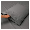 thumbnail image 5 of Bed Sheets, Premier 1800 Series Bed Sheet Set with Extra Set Pillowcases, Deep Pocket Fitted Sheet, Luxury Soft Bedding Sheets & Pillowcases, Twin XL, Charcoal Gray, 5 of 6