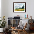 thumbnail image 4 of Art.com Wheat Field with Cypresses Giclee Print by Vincent van Gogh, Brown Frame Wall Art, 40" x 32", 4 of 5